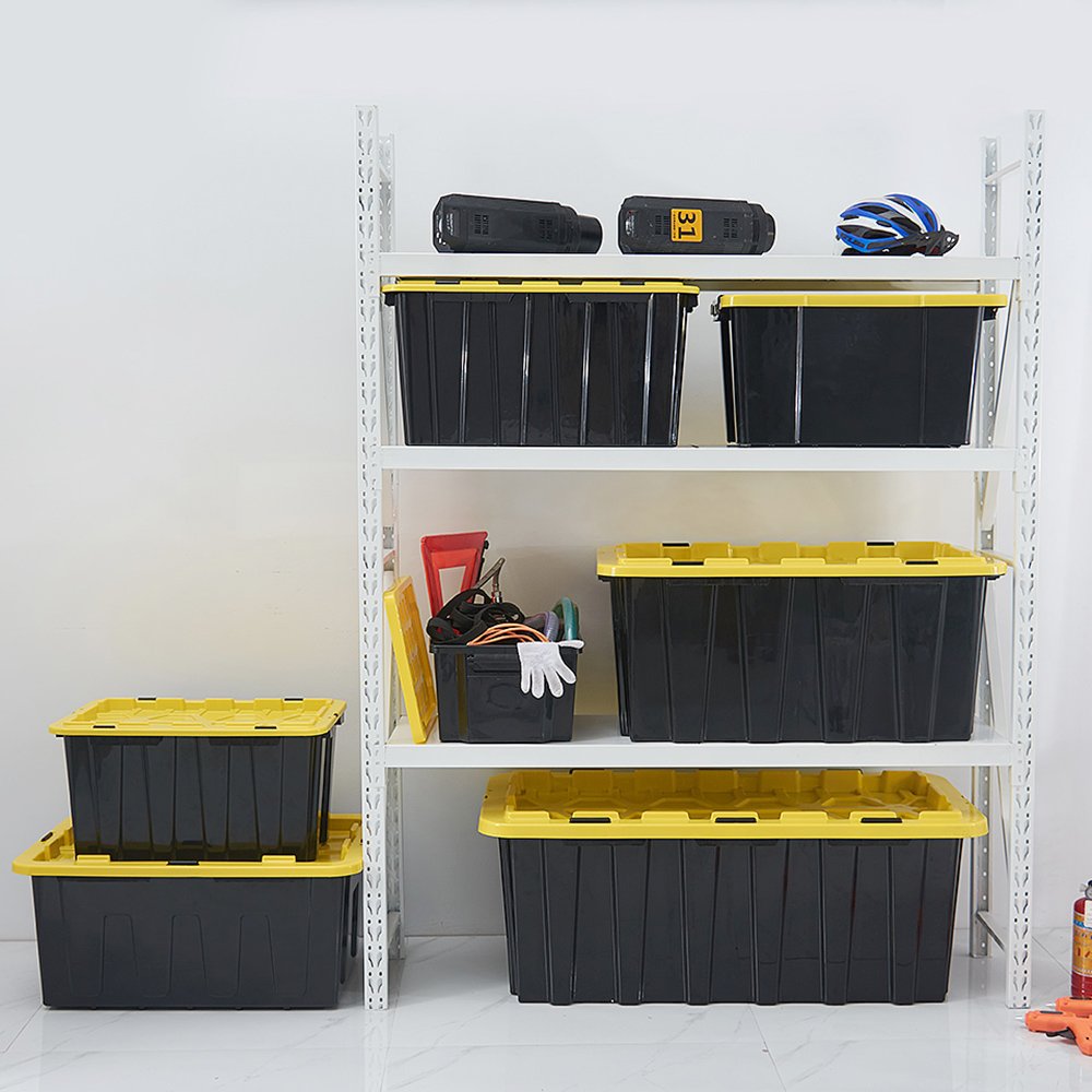 High quality 80l heavy duty plastic storage box with snap lid