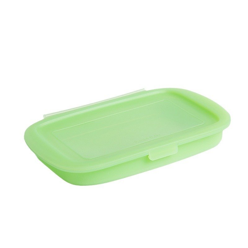 Syh427 Kitchen Microwave Freezer and Dishwasher Safe Kids Silicone Lunch Box Collapsible Folding Food Storage Container