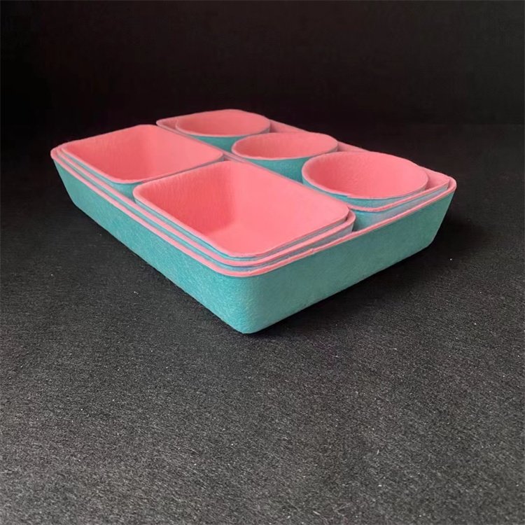 Factory Morden Style Rectangular Felt Home Storage Paper Box for Indoors Felt Storage Boxes