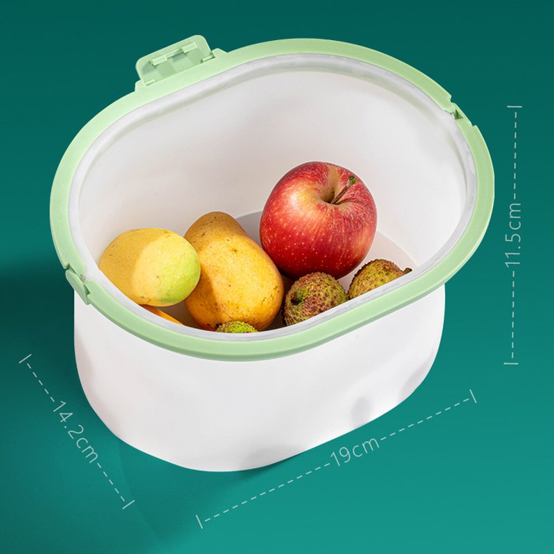 Reusable Silicone Zipper Storage Bag Eco-Friendly and Food Grade Silicone Food Storage Bags
