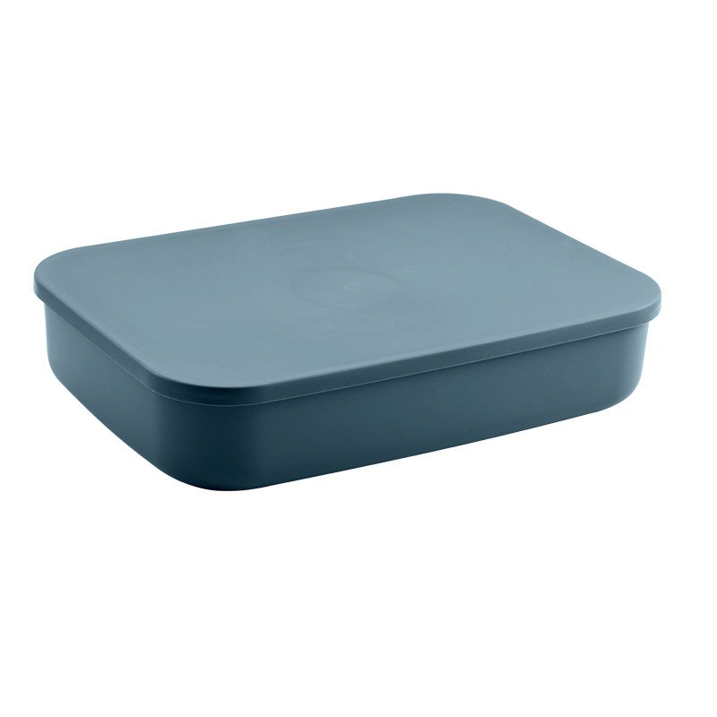 Decorative modern cheap high quality container holders flat long style thickened storage box with cover handle