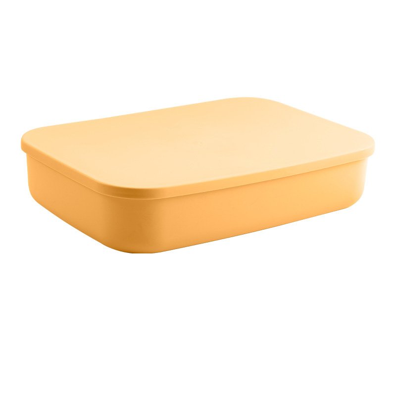 Decorative modern cheap high quality container holders flat long style thickened storage box with cover handle