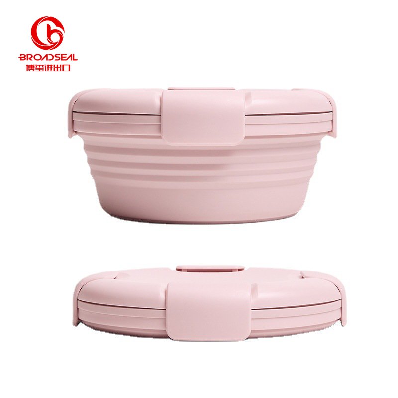 Nordic Ins Style Bento Silicone Lunch Box Foldable Storage Box