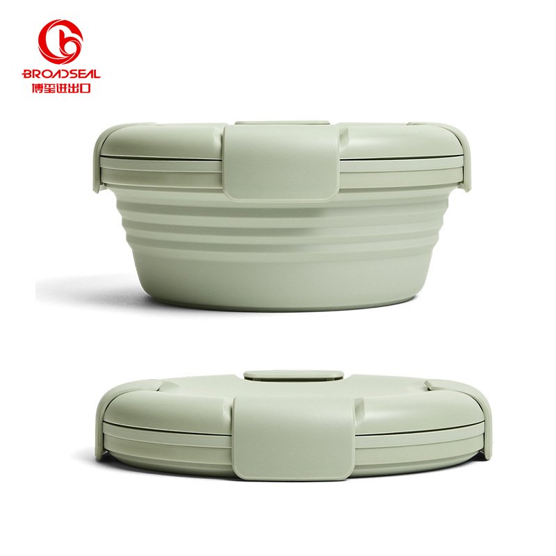 Nordic Ins Style Bento Silicone Lunch Box Foldable Storage Box