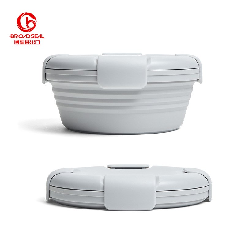 Nordic Ins Style Bento Silicone Lunch Box Foldable Storage Box