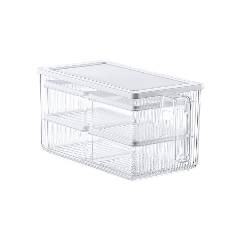 Choice Fun Multifunction Kitchen Plastic Food Storage Container Refrigerator Organizer Set