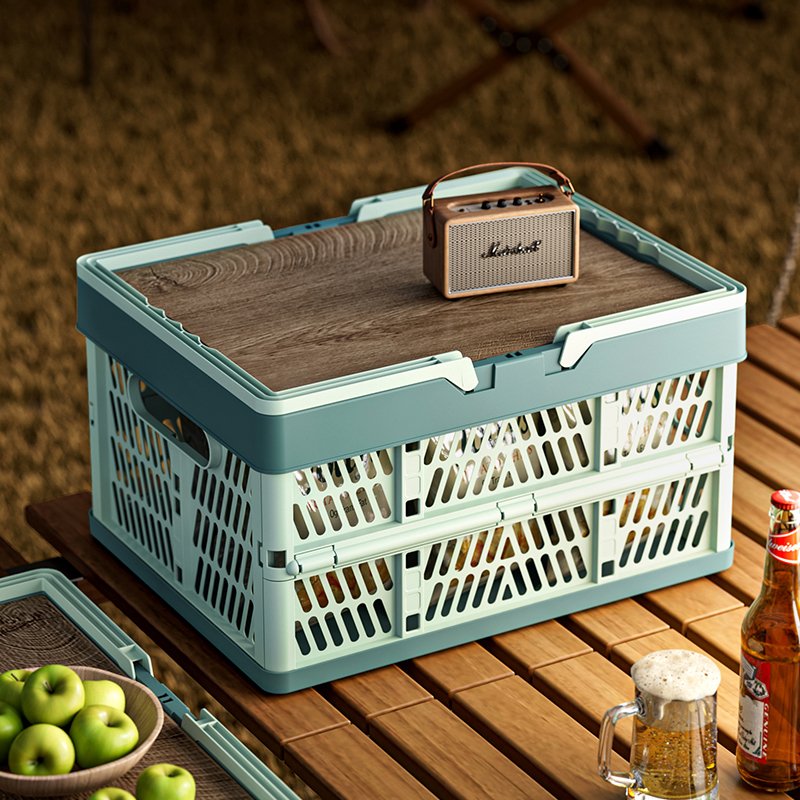 Wholesale New Type Collapsible Storage Box Stackable Foldable Basket Foldable Organization Storage Box Basket
