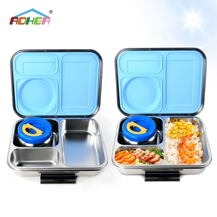 Aohea Hot Food Insulated Food Jar Kid Bento Box Container School Bento Lunch Box For Kids With Soup Thermos