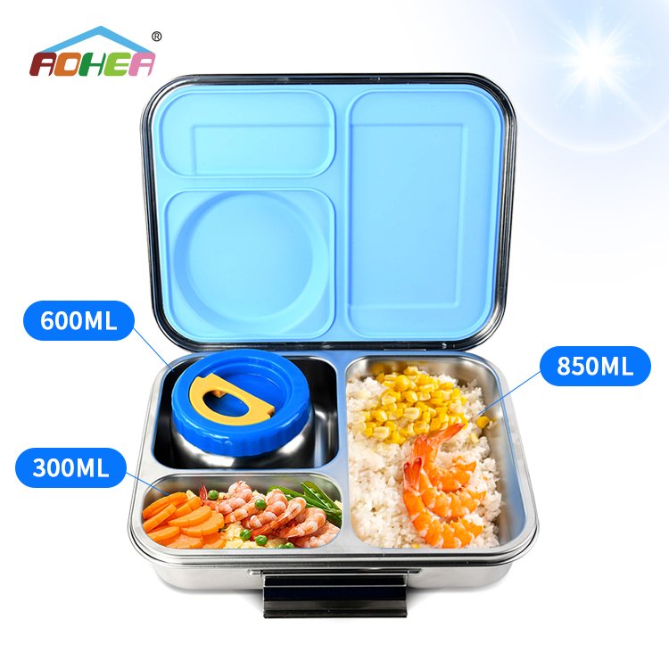 Aohea Hot Food Insulated Food Jar Kid Bento Box Container School Bento Lunch Box For Kids With Soup Thermos