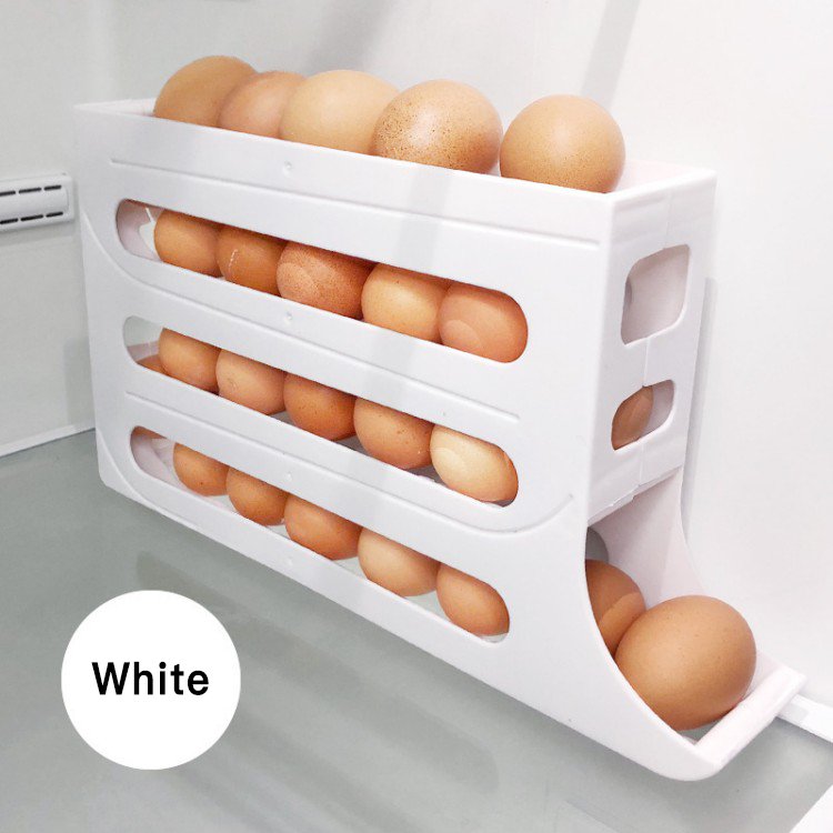 30 Holes Transparent Plastic Holders 3 Tier Egg Fresh Storage Box Home Egg Storage Egg Storage For Fridge