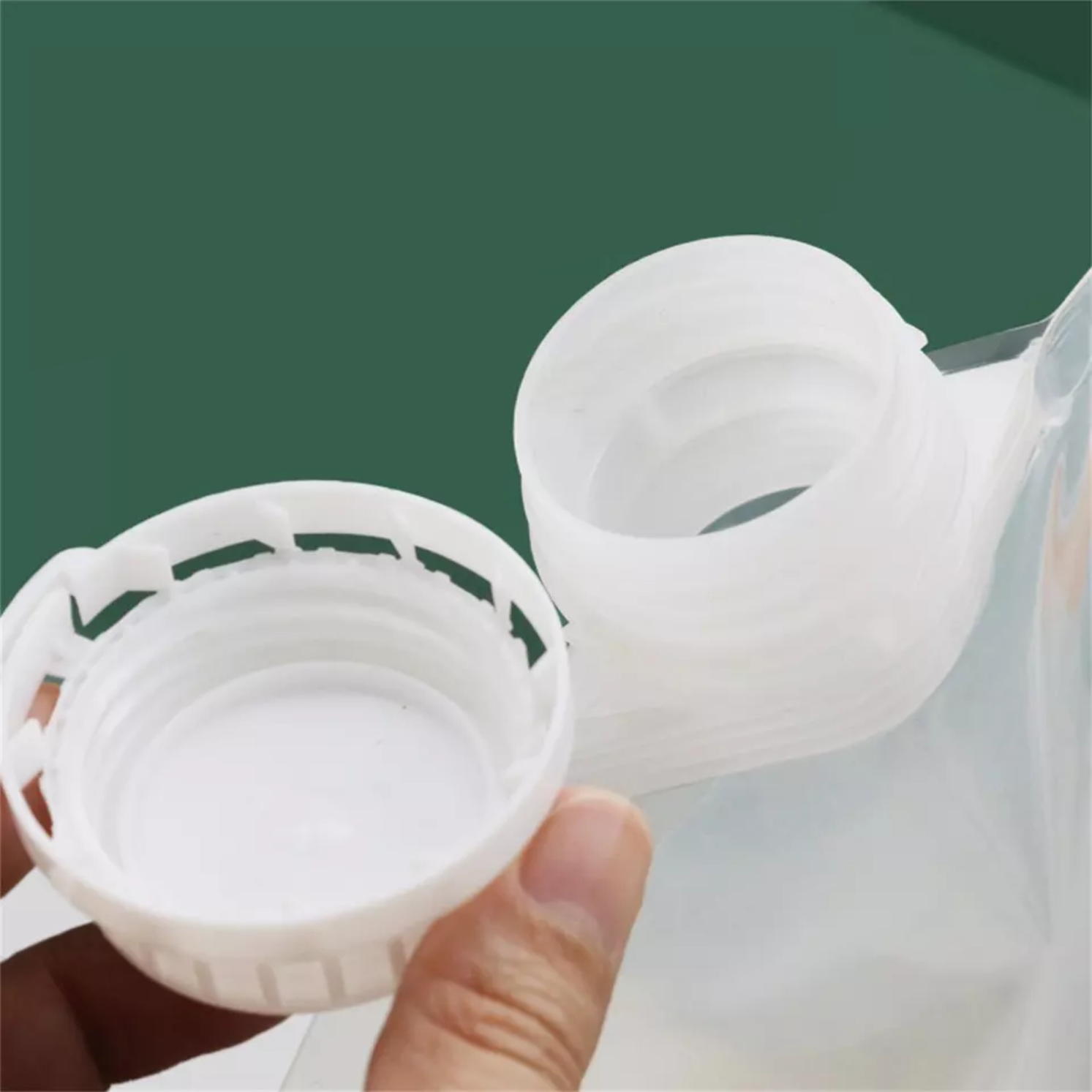 Rice bag portable self-standing sealed bags 10 pounds transparent divided storage cereal suction mouth bag
