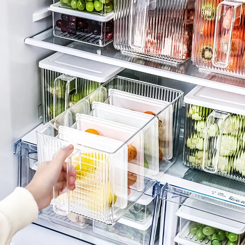Good Quality Airtight Food Containers Refrigerator Organizer Bins Kitchen Transparent Container storage boxes bins