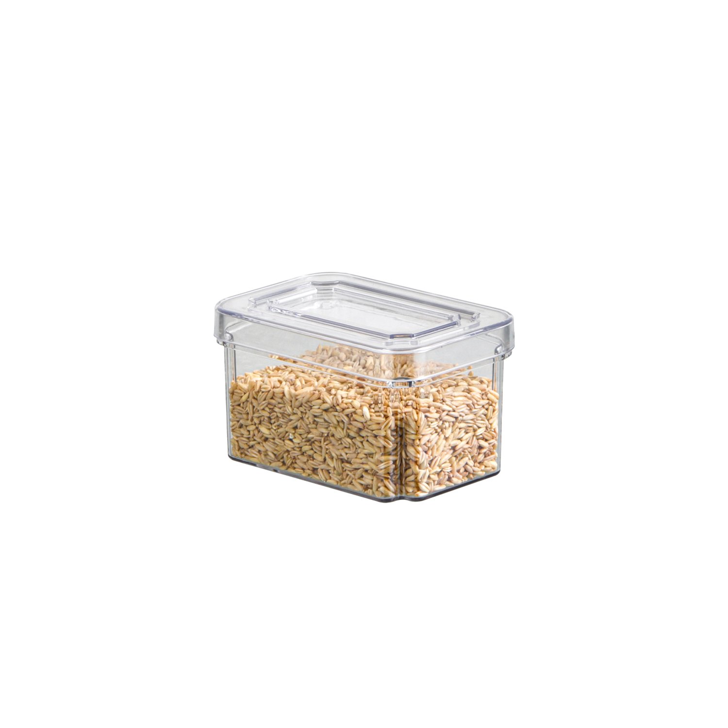 10PCS Clear Acrylic Airtight Kitchen Vegetable Fruit Plastic Square Fridge Organizer Food Storage Containers Sets with Lids