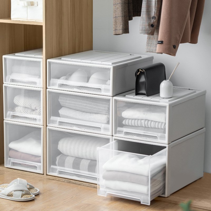 Custom Magnetic Stackable Foldable Plastic Home Square Transparent Clear Acrylic Pet Sneakers Shoe Container Storage Box