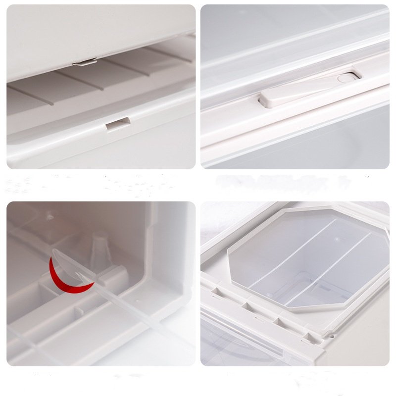 Custom Magnetic Stackable Foldable Plastic Home Square Transparent Clear Acrylic Pet Sneakers Shoe Container Storage Box