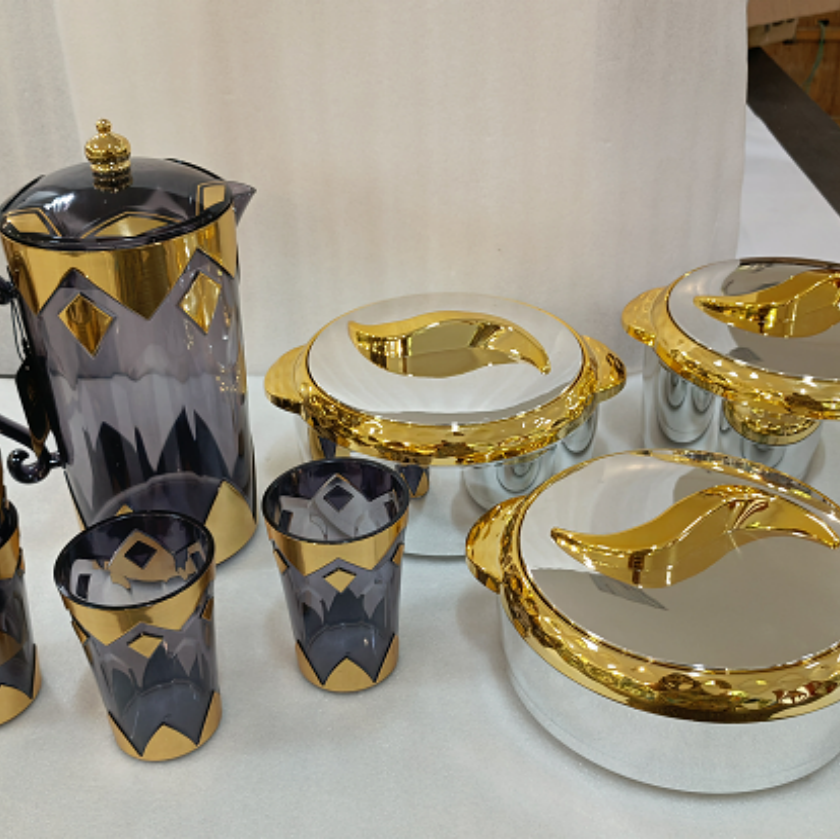 2024 3Pcs/Set Insulated Stainless Steel Hot Pot Food Warmers Casserole Container and coffee pot sets