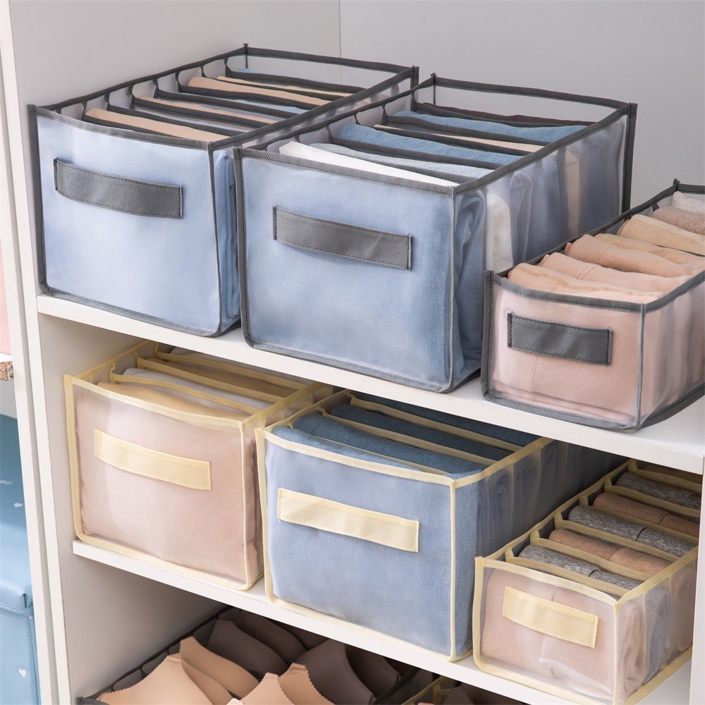 New Nylon Foldable Underwear Bra Socks Storage Box Storage Organizers Drawer Wardrobe Clothing Storage Bag