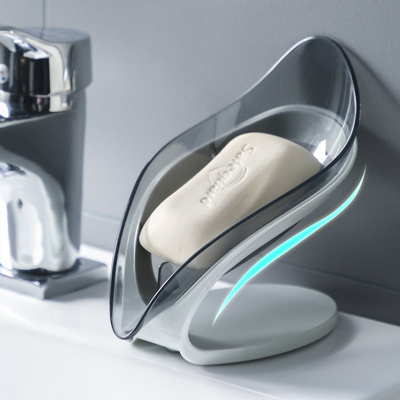 2024 Hot Sale Sanitary Square Soap Rack Storage Case Bathroom Soap Box Soap Holder Dish With Drain