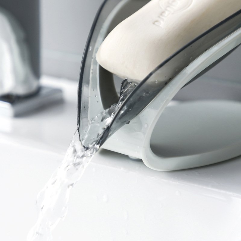 2024 Hot Sale Sanitary Square Soap Rack Storage Case Bathroom Soap Box Soap Holder Dish With Drain