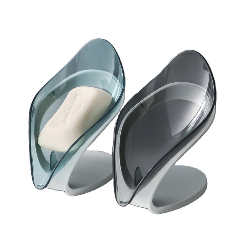 2024 Hot Sale Sanitary Square Soap Rack Storage Case Bathroom Soap Box Soap Holder Dish With Drain