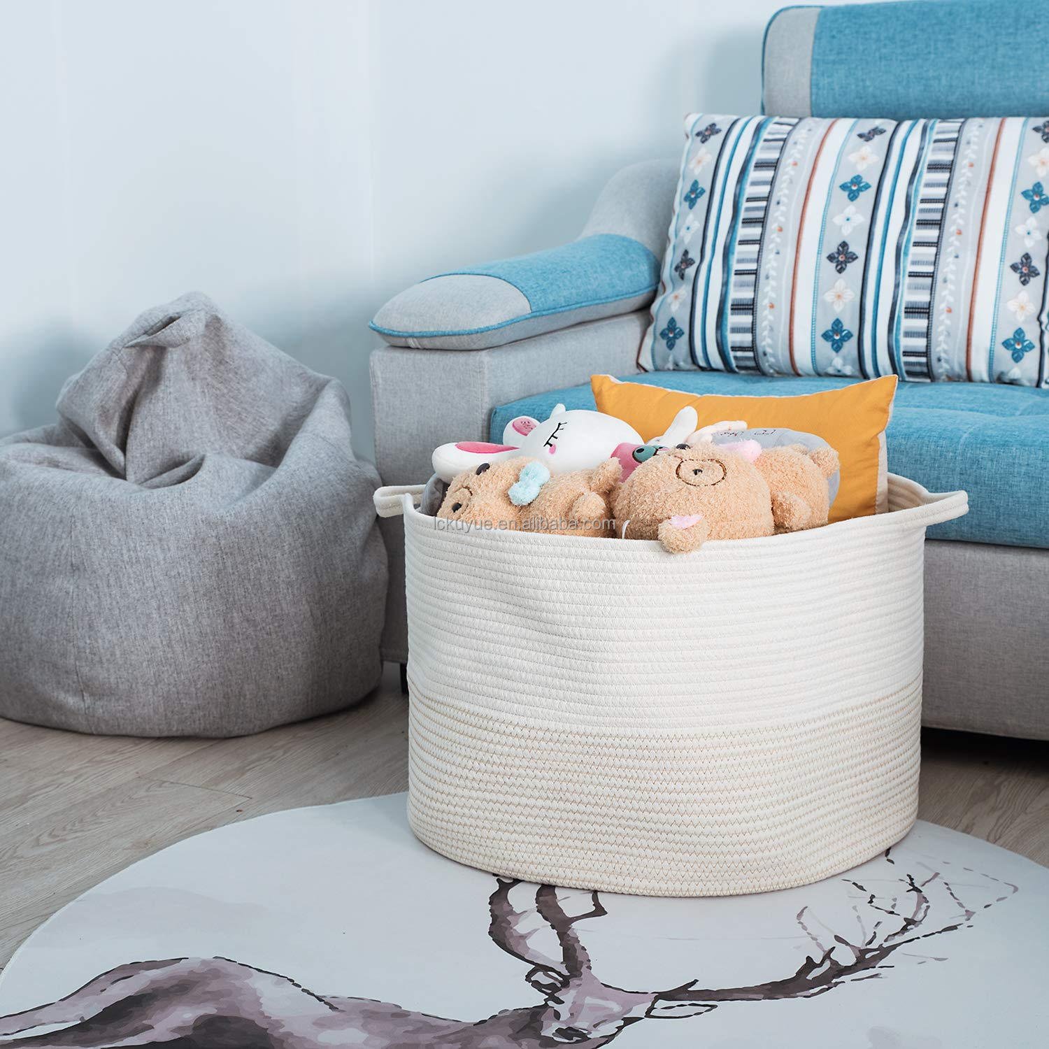 KUYUE 100% Hot Sale, Dirty Clothes Basket Storage Basket Storage Boxes & Bins Foldable Clothing Organizer Modern Folding Round