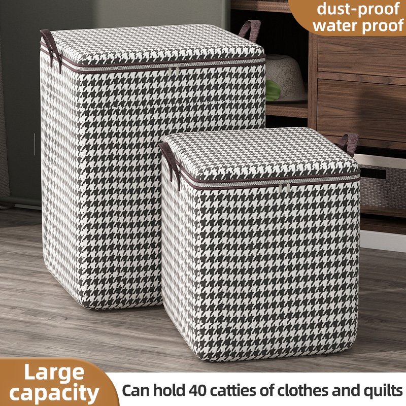 Fabric Storage Bag Bedroom Quilt and Clothes Storage Box for Wardrobe Foldable Storage Blanket