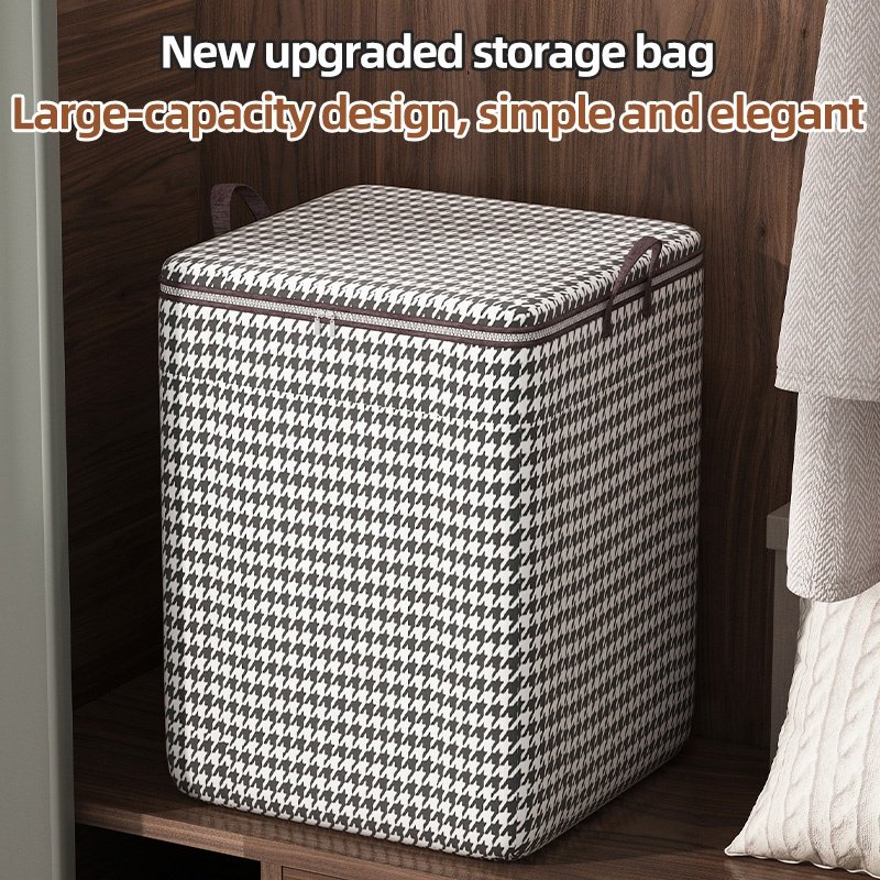 Fabric Storage Bag Bedroom Quilt and Clothes Storage Box for Wardrobe Foldable Storage Blanket