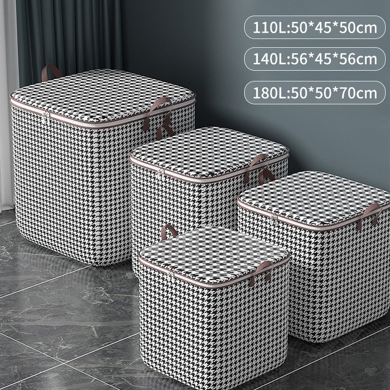 Fabric Storage Bag Bedroom Quilt and Clothes Storage Box for Wardrobe Foldable Storage Blanket
