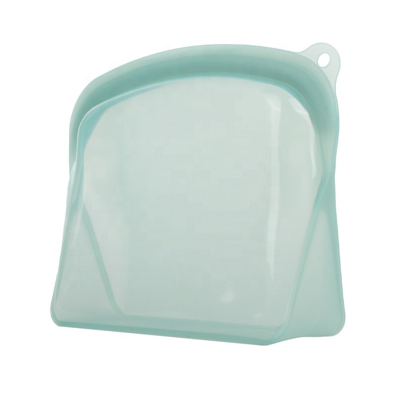 Hot Microwavable Zipper Food Grade Personalized Foldable Microwave Preservation Containers Platinum Silicone Food Storage Bag