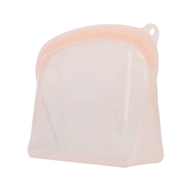 Hot Microwavable Zipper Food Grade Personalized Foldable Microwave Preservation Containers Platinum Silicone Food Storage Bag