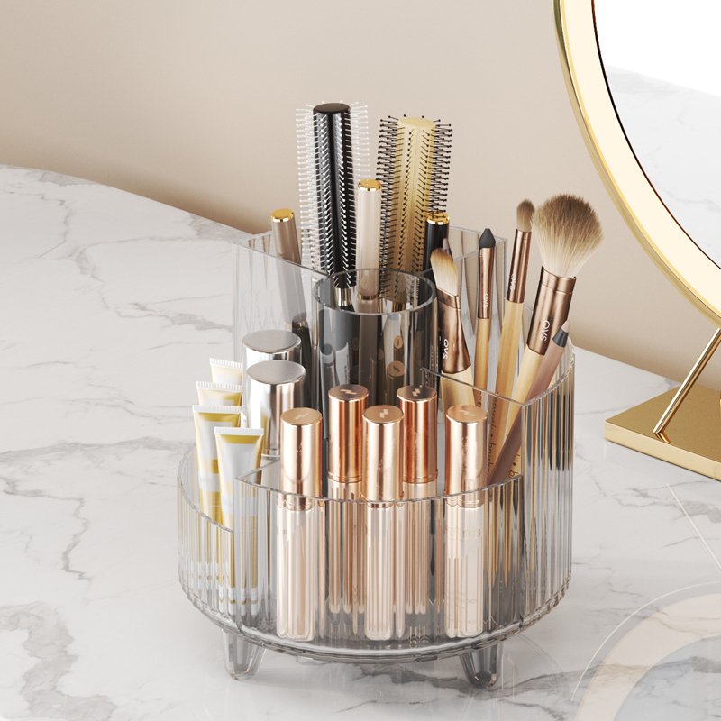 Storage Box High-end Desktop Rotatable Storage Box 360-degree rotating organizer Cosmetic organizer desktop organizer