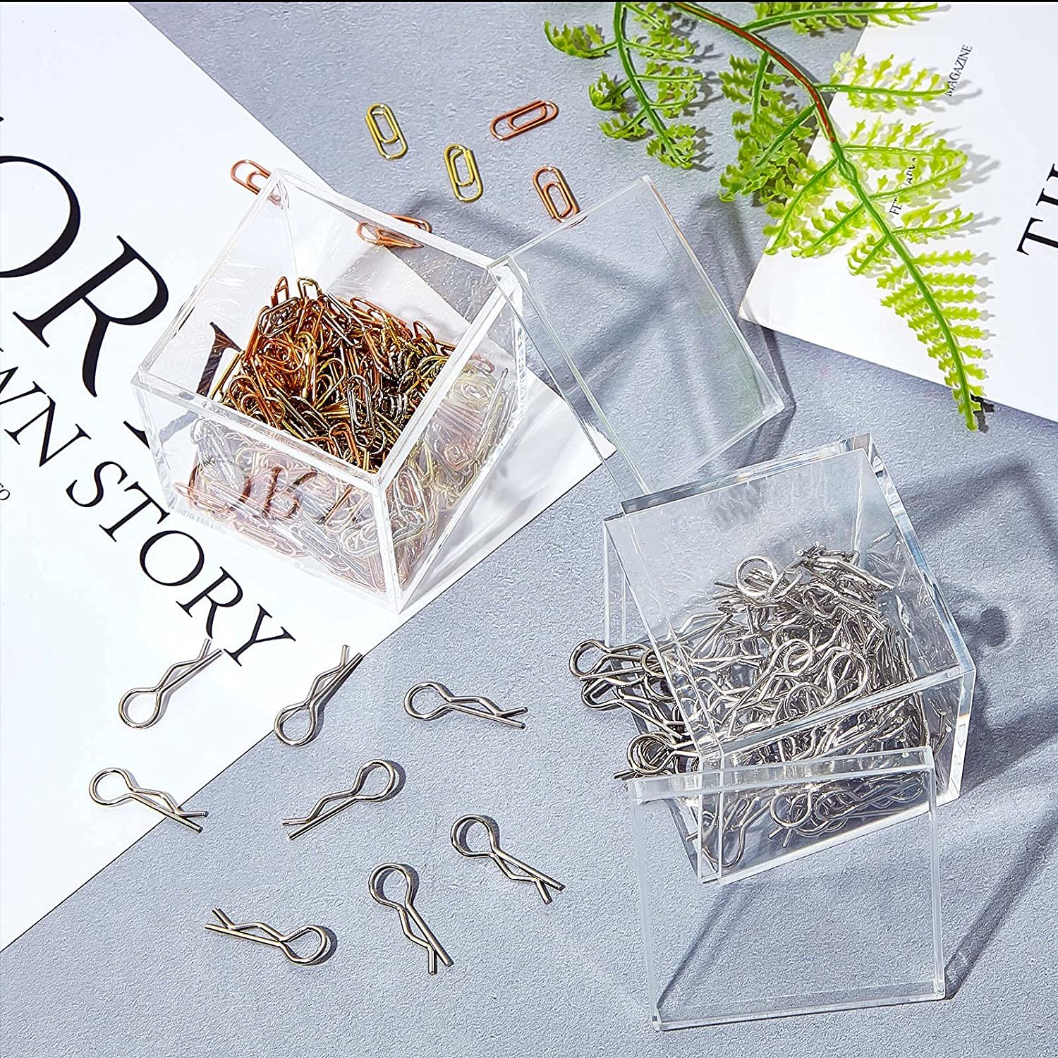 OEM Factory Rose Square For Acrylic Candy Box Custom Clear Plexiglass 65mm 2.55 inches plastic Candy Box