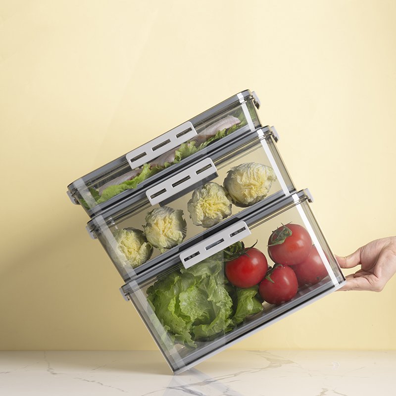 Stackable Refrigerator Dumpling Storage Box Fresh Box Plastic Food Storage Container