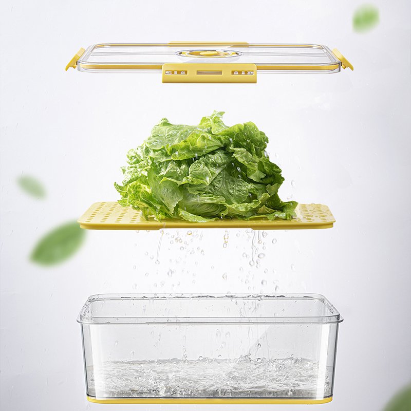 Stackable Refrigerator Dumpling Storage Box Fresh Box Plastic Food Storage Container