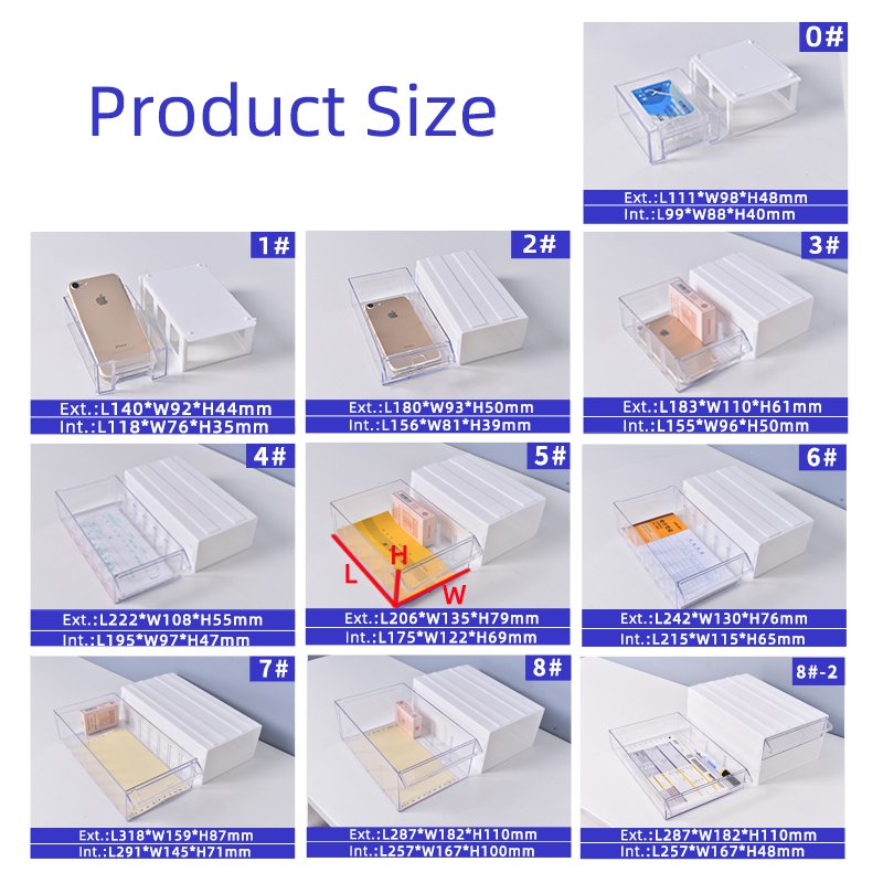 Plastic Screw Box Drawer Organizer Stackable Drawer Organizer Unit Storage Box