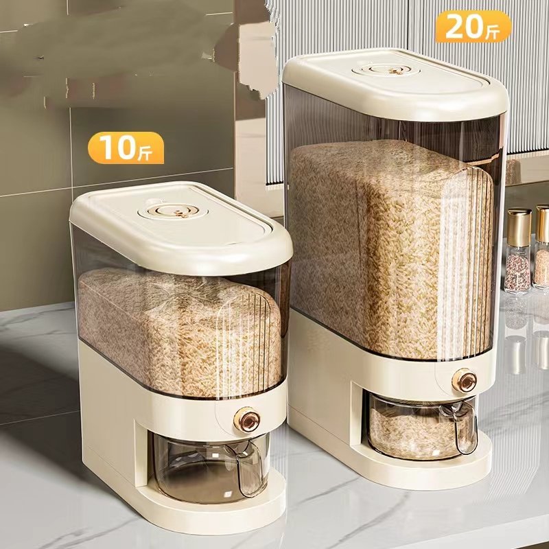 Wholesale Moisture-proof sealed rice jar with storage box to store grain rice box food-grade miscellaneous grains Rice barrel