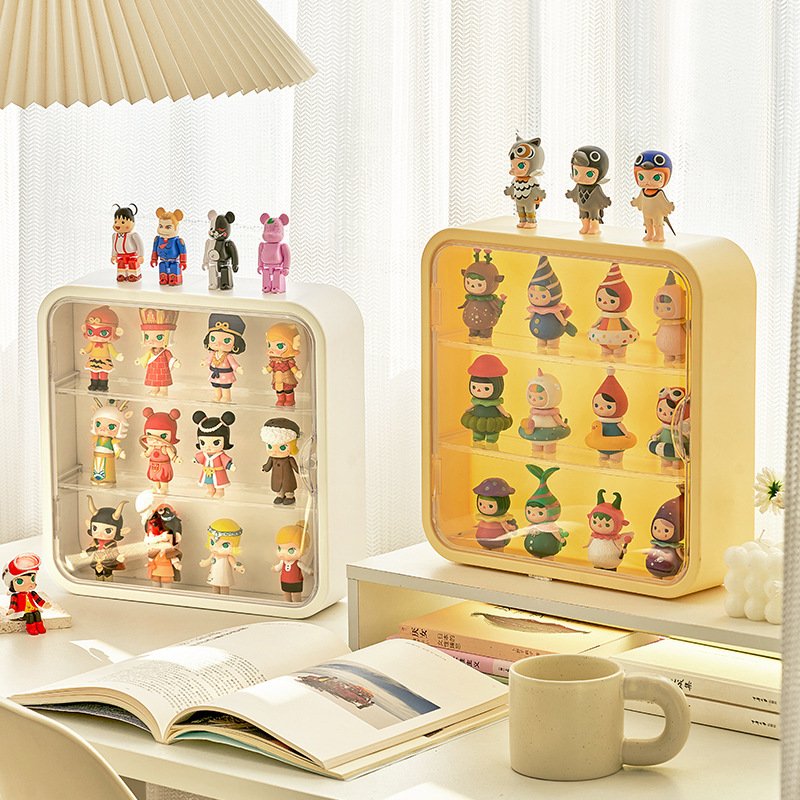 High Appearance Horizontal Blind Box Display Stand Hand Doll Storage Stand Transparent Wall Hanging Doll Storage Box