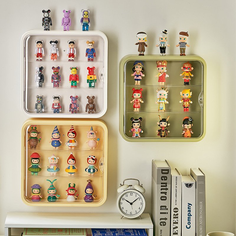 High Appearance Horizontal Blind Box Display Stand Hand Doll Storage Stand Transparent Wall Hanging Doll Storage Box