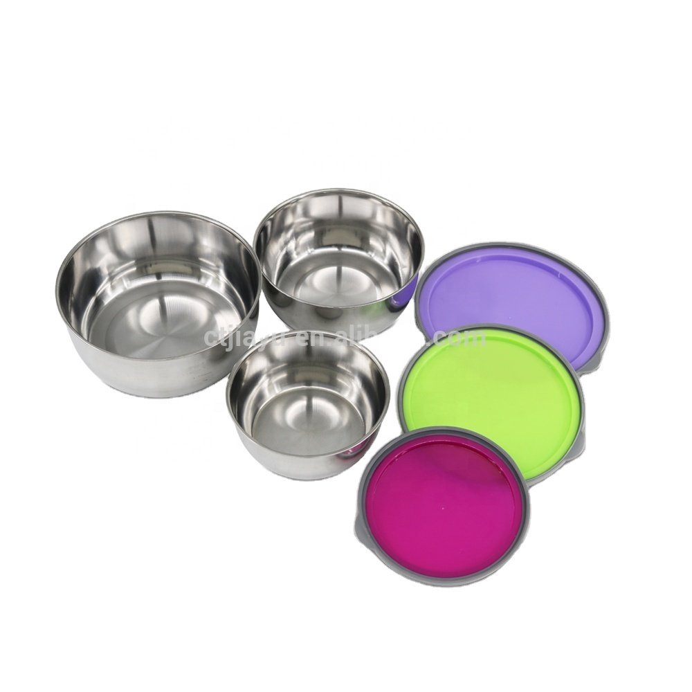 6 pcs Stainless Steel Bento Airtight Food Storage Lunch Box Containers