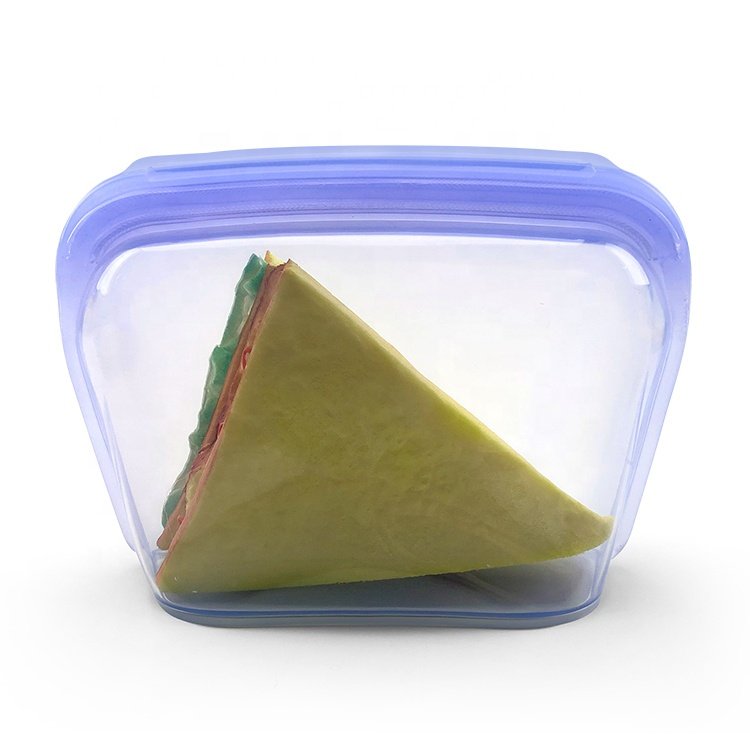 1300ML Self-standing Silicone Bag, Space Saving Food Storage Container For Kitchen/Sous Vide/Food Prep Microwave/Dishwasher Safe