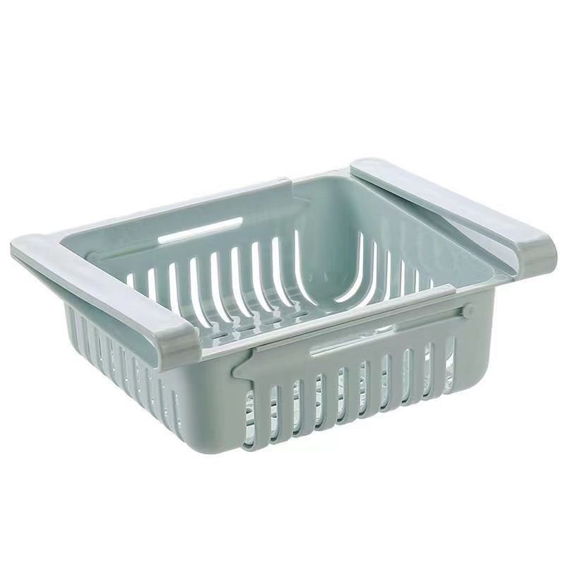 Factory Wholesale New style Scalable Refrigerator drawer sorting storage box Save Space Refrigerator Basket