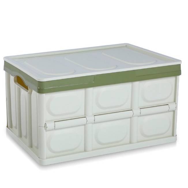 plastic collapsible storage box folding box with lid collapsible car trunk storage bin