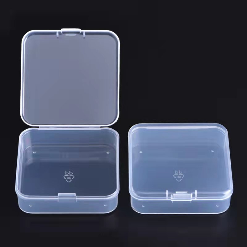 square plastic storage box with lid factory