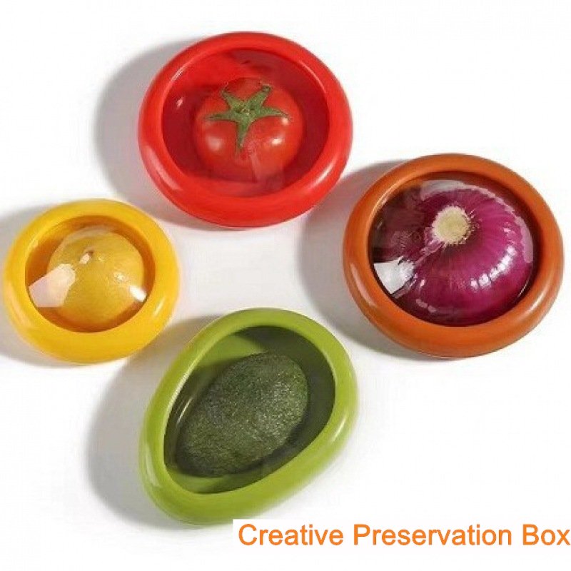 Cute Design TPU-Film Seal ABS Fruit Preservation Box for Food Storage for Travel Use