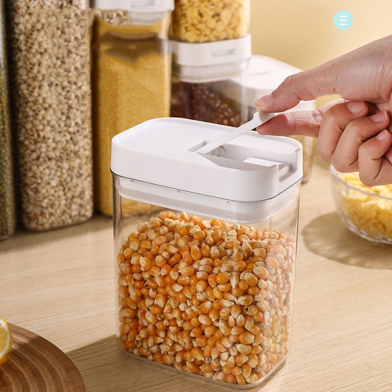Sealing Jar Kitchen Pet Transparent plastic fridge glass kitchen organizer Food Container Storage Plastic Containers For Food