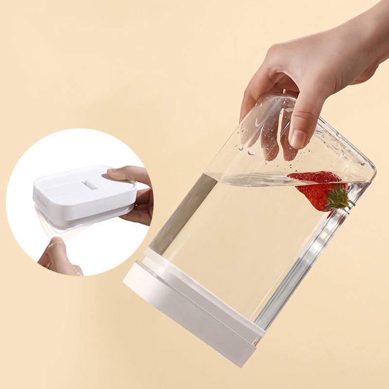 Sealing Jar Kitchen Pet Transparent plastic fridge glass kitchen organizer Food Container Storage Plastic Containers For Food