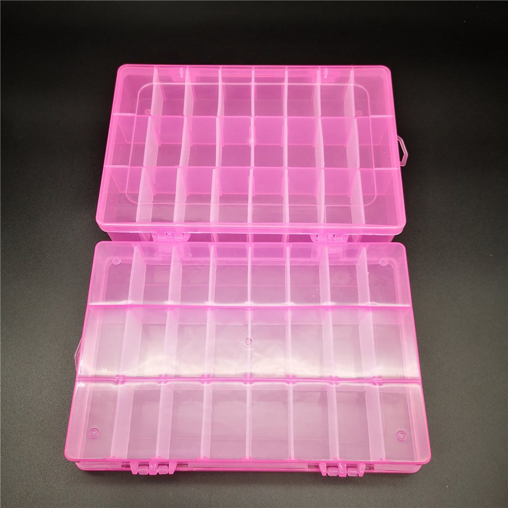 24 grids slot detachable hanging plastic storage box
