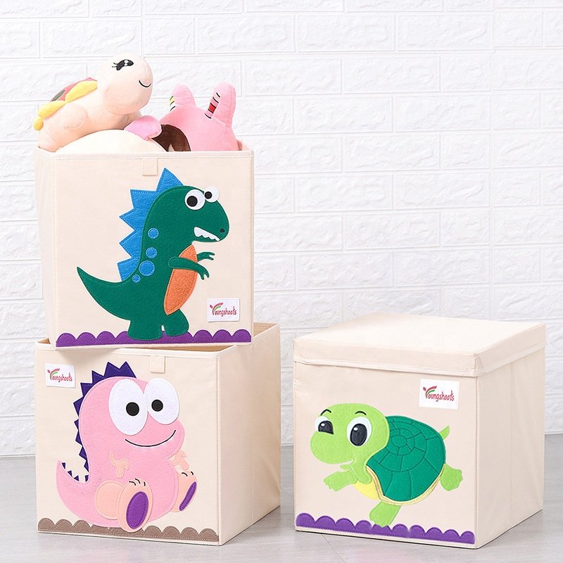 Cartoons Toys Dolls Organizer Storage clothes OrgOrganizer fabric Storage Box Laundry Basket For Toy Storage Organizer Boxes