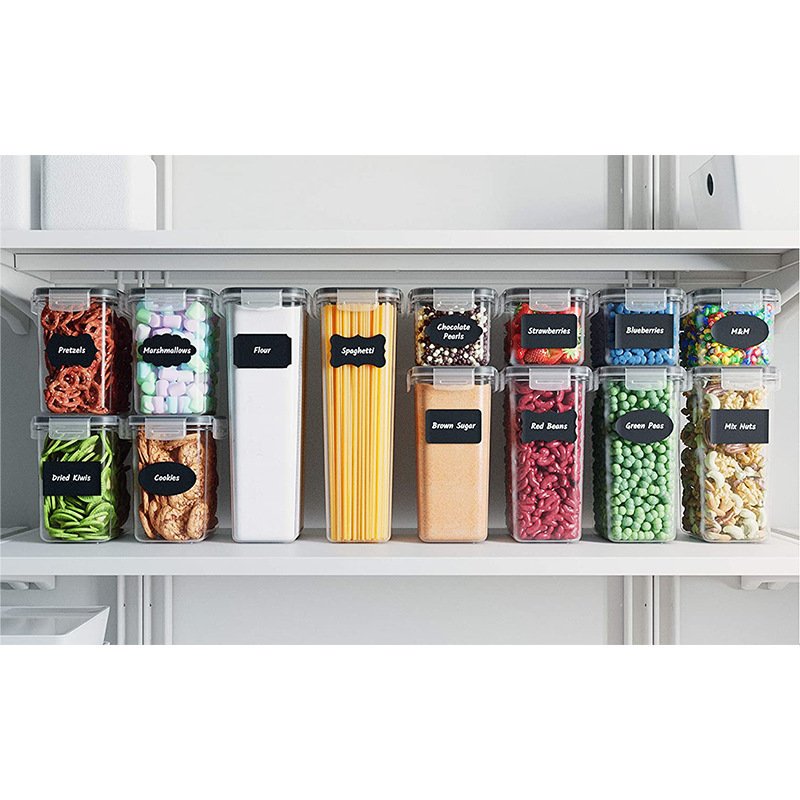 24 Pack Airtight Food Storage Container Set Large Clear Eco Friendly Reusable Airtight Food Storage