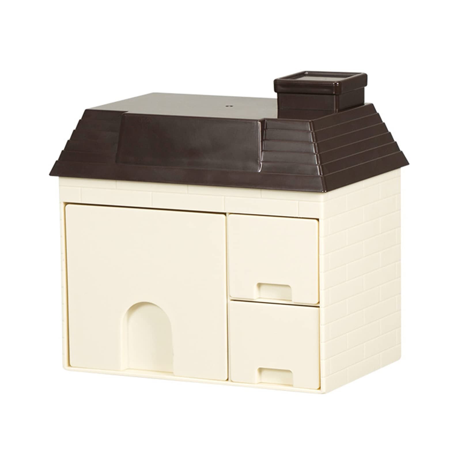 NEW Item house shape creative cosmetics school supplies stationery desktop sundries plastic storage box organizer with drawers